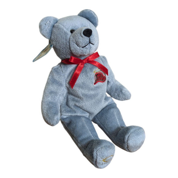 Holy Bears Fireman 9” Bear, Holy Bears Company, Pellet Filled 2001 With Tags - Picture 8 of 10